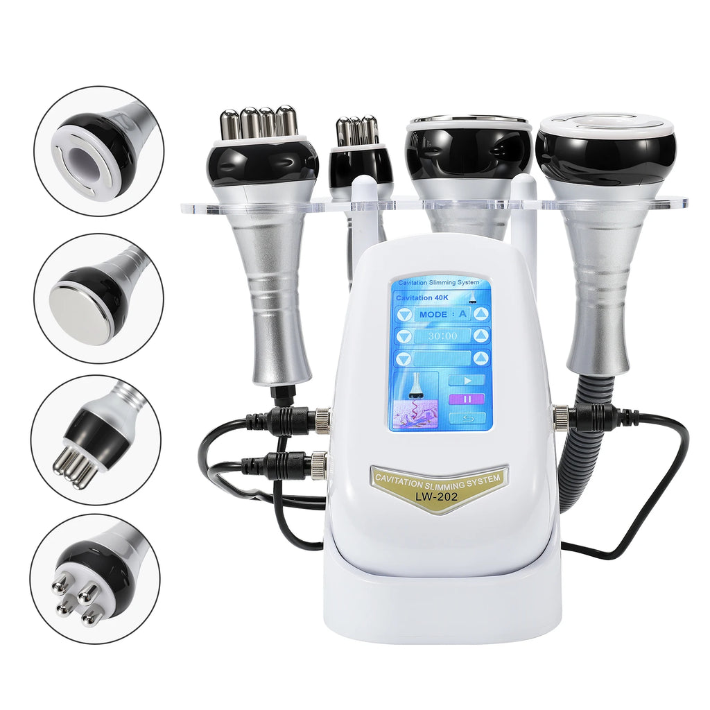 Professional Anti-Aging Beauty Device, 4-in-1 with RF Ultrasound & EMS for Facial Lifting, Wrinkle Reduction, Body Care