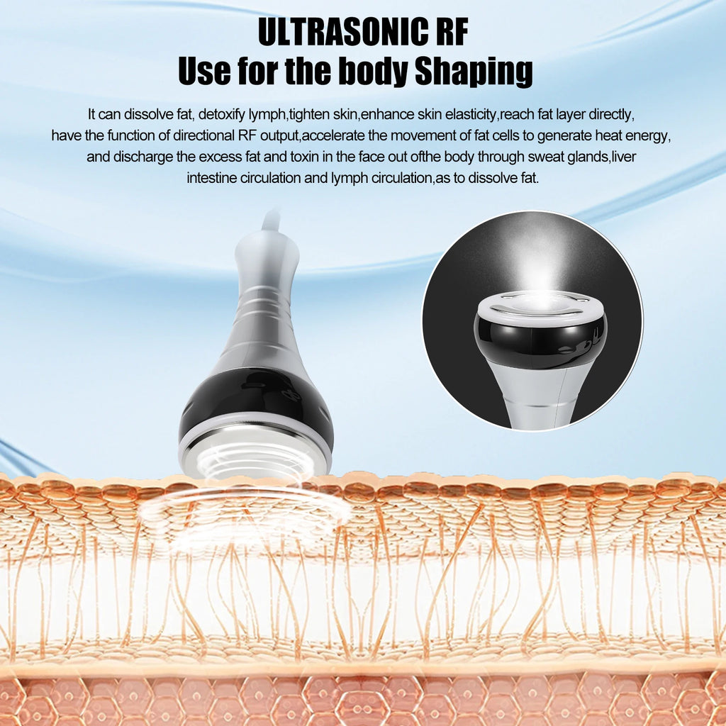 Professional Anti-Aging Beauty Device, 4-in-1 with RF Ultrasound & EMS for Facial Lifting, Wrinkle Reduction, Body Care