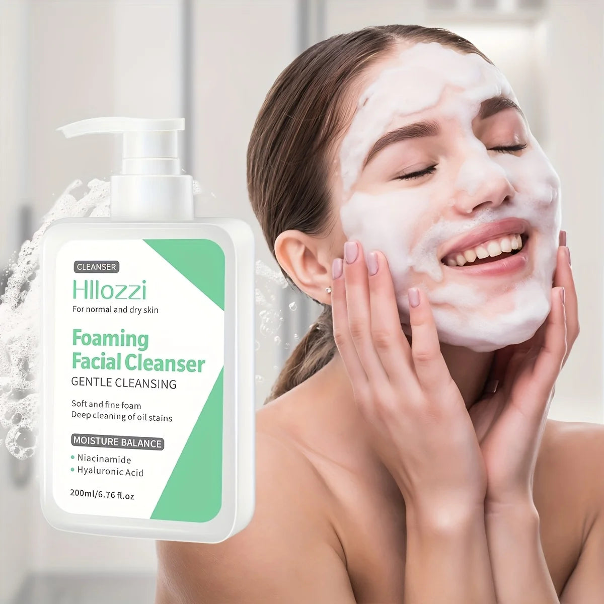 Niacinamide facial cleanser Cleansing Acne Oil Control Blackhead Remover Shrink Pores Remove grease Skin Care